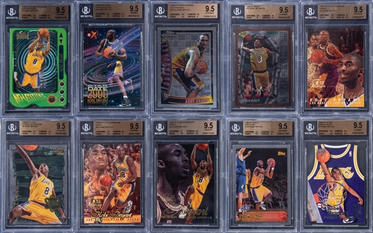 1996-97 Assorted Brands Kobe Bryant BGS GEM MINT 9.5 Rookie Cards Collection (81) - A High-Grade, Comprehensive Gallery!